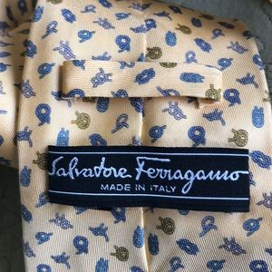Ferragamo yellow tie